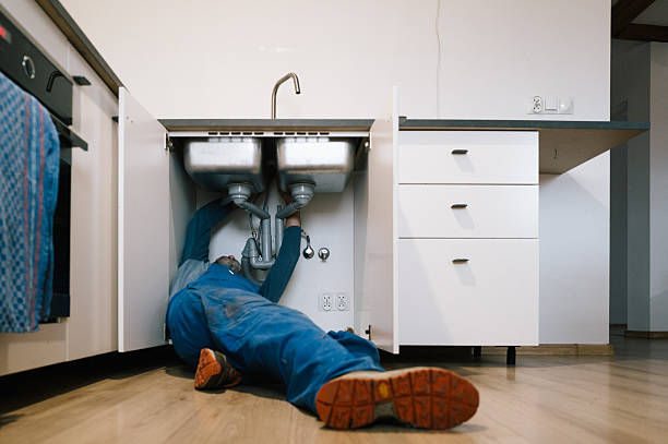 Professional Drain Cleaning technician working in Bunker Hill, KS